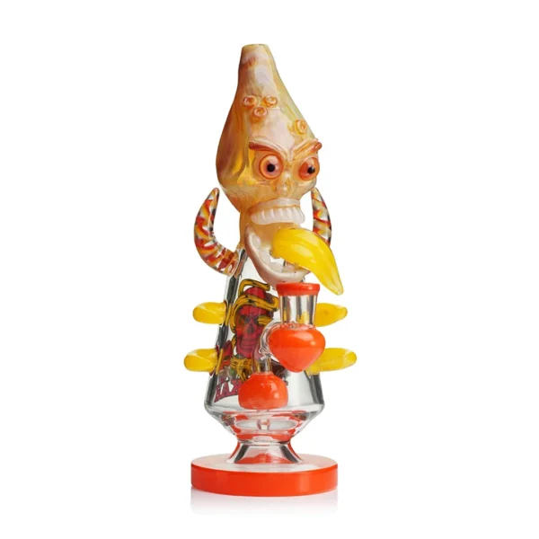 Lookah Glass 11" Cool Skull Bone Water Pipe - Image 3