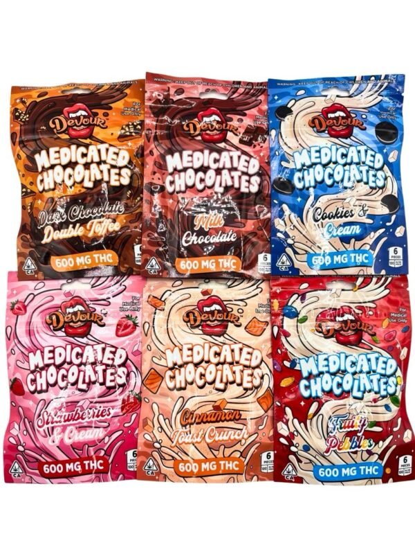 DEVOUR 600MG MEDICATED CHOCOLATES
