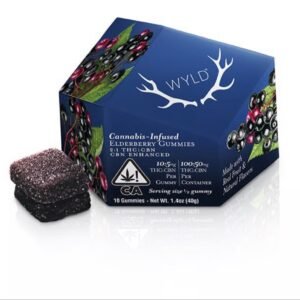 Elderberry 2:1 CBN + Indica Enhanced Gummies | 100mg THC:50mg CBN