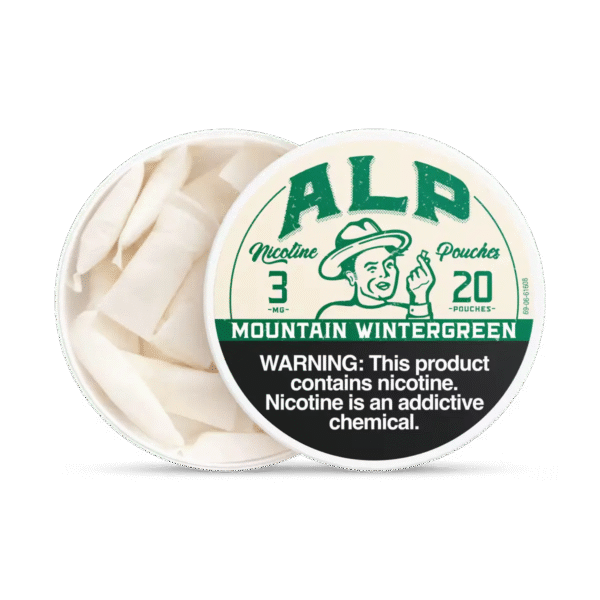 Alp Mountain Wintergreen Nicotine Pouches | 5 tins - Image 6