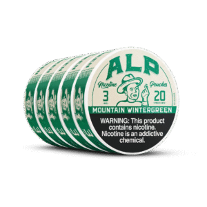 Alp Mountain Wintergreen Nicotine Pouches | 5 tins