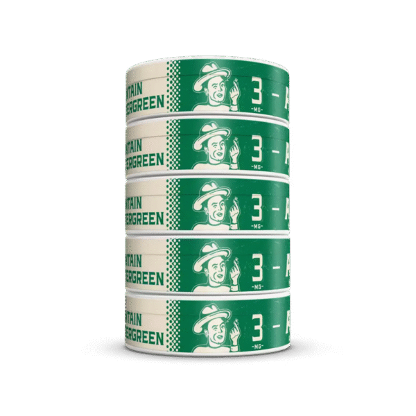 Alp Mountain Wintergreen Nicotine Pouches | 5 tins - Image 2
