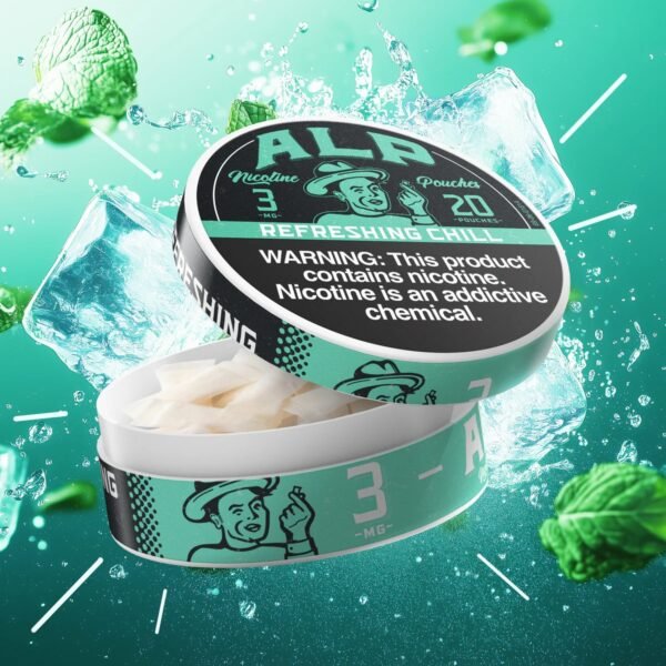 Alp Refreshing Chill Nicotine Pouches | 5 tins - Image 3